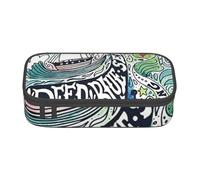 Wquvmds Deep Blue Animal Whale Print Big Capacity Pencil Pen Case Large Capacity Bag Pouch Box Organizer for Boys Girls School Office Supplies