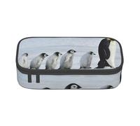 Wquvmds Emperor Penguins Chick Print Big Capacity Pencil Pen Case Large Capacity Bag Pouch Box Organizer for Boys Girls School Office Supplies