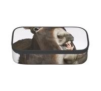 Wquvmds Funny Donkey Print Big Capacity Pencil Pen Case Large Capacity Bag Pouch Box Organizer for Boys Girls School Office Supplies