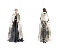 WQUVMDS (Funny Highland Cow) Unisex Hooded Cloak Cape Halloween Witch Party Hooded Adult Vampires Cape Cloak