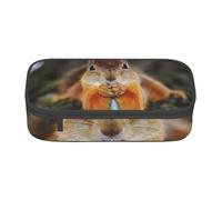 Wquvmds Funny Squirrel Print Big Capacity Pencil Pen Case Large Capacity Bag Pouch Box Organizer for Boys Girls School Office Supplies