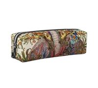 Wquvmds Heart Lungs Print Leather Pencil Case with Zipper, Small Storage Bags, Cosmetic Bag, for Girls Boys Women Men Silver