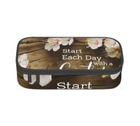 Wquvmds Inspirational Quotes Print Big Capacity Pencil Pen Case Large Capacity Bag Pouch Box Organizer for Boys Girls School Office Supplies