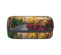 Wquvmds Italian Old Street Print Big Capacity Pencil Pen Case Large Capacity Bag Pouch Box Organizer for Boys Girls School Office Supplies
