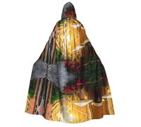 WQUVMDS (Italian Old Street) Unisex Adult Hooded Cloak Cape Halloween Cosplay Costumes Vampires Cape Cloak