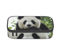 Wquvmds Lovely Panda Print Big Capacity Pencil Pen Case Large Capacity Bag Pouch Box Organizer for Boys Girls School Office Supplies