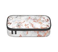 Wquvmds Marble Texture Copper Splatter Print Big Capacity Pencil Pen Case Large Capacity Bag Pouch Box Organizer for Boys Girls School Office Supplies