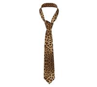 WQUVMDS Men'S Tie Silk Necktie For Wedding Party(Cute Leopard)