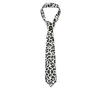 WQUVMDS Men'S Tie Silk Necktie For Wedding Party(Leopard Print)