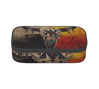 Wquvmds Native American Print Big Capacity Pencil Pen Case Large Capacity Bag Pouch Box Organizer for Boys Girls School Office Supplies