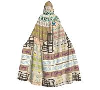 WQUVMDS (Porch Rules) Unisex Adult Hooded Cloak Cape Halloween Cosplay Costumes Vampires Cape Cloak