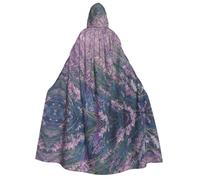 WQUVMDS (Purple Lavender Field) Unisex Adult Hooded Cloak Cape Halloween Cosplay Costumes Vampires Cape Cloak