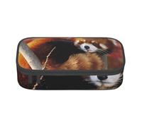 Wquvmds Red Panda Print Big Capacity Pencil Pen Case Large Capacity Bag Pouch Box Organizer for Boys Girls School Office Supplies