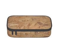 Wquvmds Retro Rough Oak Wall Print Big Capacity Pencil Pen Case Large Capacity Bag Pouch Box Organizer for Boys Girls School Office Supplies