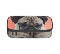Wquvmds Sad Dog Print Big Capacity Pencil Pen Case Large Capacity Bag Pouch Box Organizer for Boys Girls School Office Supplies