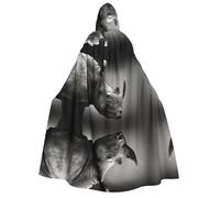 WQUVMDS (South Africa Rhino) Unisex Adult Hooded Cloak Cape Halloween Cosplay Costumes Vampires Cape Cloak