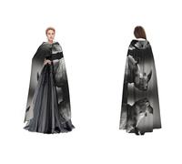 WQUVMDS (South Africa Rhino) Unisex Hooded Cloak Cape Halloween Witch Party Hooded Adult Vampires Cape Cloak