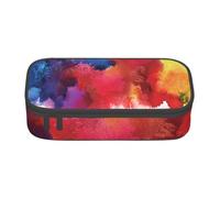 Wquvmds Stains of Paint Print Big Capacity Pencil Pen Case Large Capacity Bag Pouch Box Organizer for Boys Girls School Office Supplies