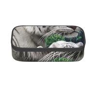 Wquvmds Tiger Print Big Capacity Pencil Pen Case Large Capacity Bag Pouch Box Organizer for Boys Girls School Office Supplies