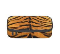 Wquvmds Tiger Skin Print Big Capacity Pencil Pen Case Large Capacity Bag Pouch Box Organizer for Boys Girls School Office Supplies
