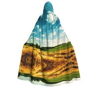 WQUVMDS (Wheat Field) Unisex Adult Hooded Cloak Cape Halloween Cosplay Costumes Vampires Cape Cloak