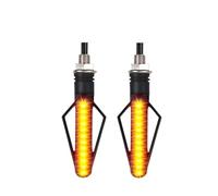 WQWQUM Motorcycle Indicators Motorcycle 24LED 10mm Turn Signal Indicator Light Front Rear Day Running Brake Lamps Signals