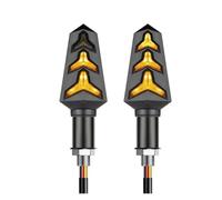 WQWQUM Motorcycle Indicators Motorcycle LED Turn Signal Lamp Sequential Flash Indicator Lights 10mm Light