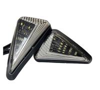 WQWQUM Motorcycle Indicators Motorcycle Triangle Flush Mount LED Turn Signal Light Indicator Universal 12V 10mm Blinker Motorbike Turning Indicators