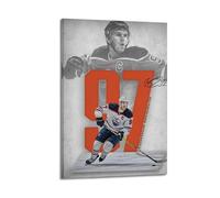 WQYZSF Connor McDavidCharacter Poster Singer Actor Athlete Print Signature Poster Portrait Poster Wall Decoration Canvas Painter House Decoration Aesthetics 08x12inch(20x30cm) Frame-style-13