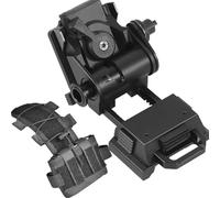 WQZXM L4G24 NVG Mount & Tactical Helmet Battery Pouch, Pack PVS15/18 NVG Mount & Airsoft MK2 Helmet Battery-CNC Full Aerospace Aluminum(Black)