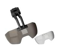 WQZXM Tactical Helmet Flip Goggles Lens Shroud Mount Arm Visor For FAST MICH Helmet(Black)