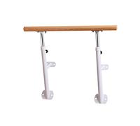 WQZzjm BarreStable Fixed Ballet Barre Wall-mounted Solid Wood Dancing Practice Stick Height Adjustable Fitness Ballet Pole for Girls (White 1.5 m)