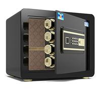 WQZzjm Cabinet Safe Box Small Safe Hidden Into The Wall Fixed Bedside Table Clip Into The Cabinet Safe Cash Use Storage (Color : Gold, Size : 38x30x30cm) (Black 42x32x35cm)