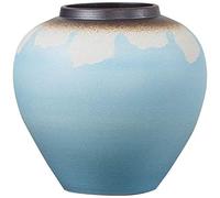 WQZzjm Sculpture Vase Ceramic Vase Desktop Fake Flowers Restaurant Flower Vase Bedside Table TV Cabinet Hotel Vase Retro Crafts,15 * 33Cm (20 * 18Cm)