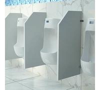 WQZzjm Urinal Partition, Urinal Screen Toilet Partition, Hotel/Public Restroom Water Proof Urinal Baffle, Wall-Mounted Mens Urinal Divider Privacy Partition Screen(2Pcs) (Grey 3Pcs)