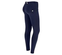 WR.UP Freddy Women's Skinny Push Up Trousers, Regular Waist, Organic Cotton, blue navy, XXS