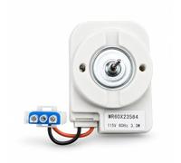 WR60X23584 Fridge Freezer Fan Motor, 115V Fixes No Cooling | Blue 3-pin connector, heavy duty metal spindle, clears frost build-up, stops noisy rattling, fits GE WR60X10045/6 & 10141