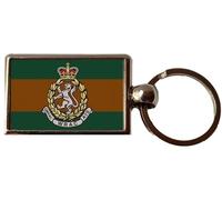 WRAC Women's Royal Army Corps Military Oblong Luxury Double Sided Metal Keyring And Gift Bag