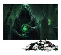 Wraith of The Enclave 1000 Pieces Puzzles for Adults Wooden Jigsaw Puzzles Perfect for Halloween Christmas Birthday Gift 1000 PCS(75x50cm)