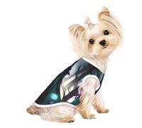 WraithsAndWitches Pet Breathable Sleeveless T-shirt M for Small Dogs and Cats, Soft, Comfortable, Stylish