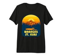Wrangell St Elias National Park Alaska Sunset Premium T-Shirt