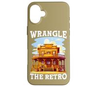Wrangle The Retro Quote Funny Vintage Cowboy Western Lover Case for iPhone 16 Plus