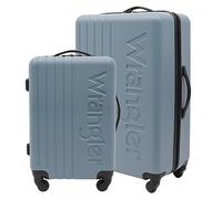 Wrangler 2/3 Pc Hardside Spinner Luggage Set, Winter Sky, 28”/20” Spinner Suitcase Set, Push-button Handle, 360° Wheels