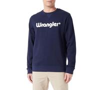 Wrangler Men's Logo Crew Sweat Sweatshirt, Vintage White, L