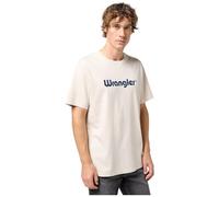 Wrangler Men's Logo tee T-Shirt, White, M