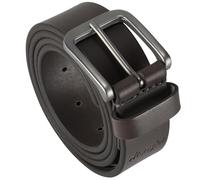 Wrangler Mens Full Grain Genuine Boot Leather 35 Mm Casual Belt For Jeans, Dark Brown, 36 (waist 33-34)