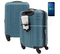 Wrangler Astral Hardside Luggage, 20-Inch Carry-On, Hydro, 20-Inch Carry-On, 20" Astral Hardside Carry-on Luggage