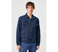 Wrangler Men's Authentic Jacket Coalblue Stone Denim Jacket, Coalblue stone, L