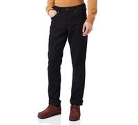 Wrangler Authentic Regular Fit Stretch Denim Jeans Black Rinse