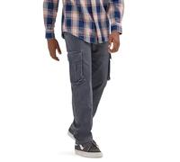 Wrangler Authentics Boys' Cargo Pant, Pewter, 14 Husky